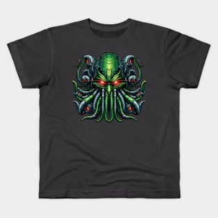 Biomech Cthulhu Overlord S01 D35 Kids T-Shirt